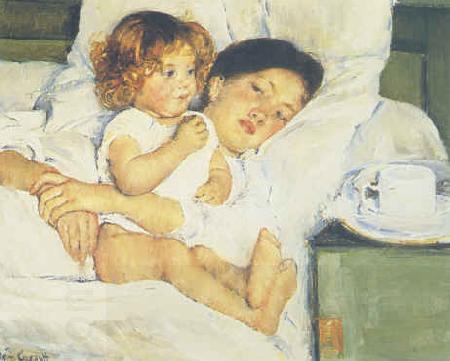 Mary Cassatt Breakfast in Bed China oil painting art